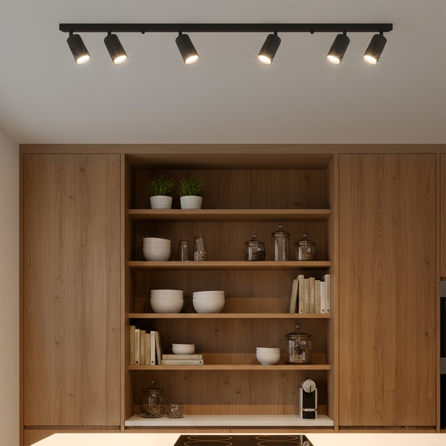 Brilagi - LED RGBW точковий світильник SELE MODERN з регульованою яскравістю 6xGU10/6,5W/230V 2700-6500K Wi-Fi чорний
