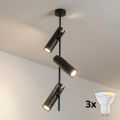 BRILAGI - LED RGBW димувана люстра на штанзі BRANCH 3xGU10/6,5W/230V 2700-6500K чорна