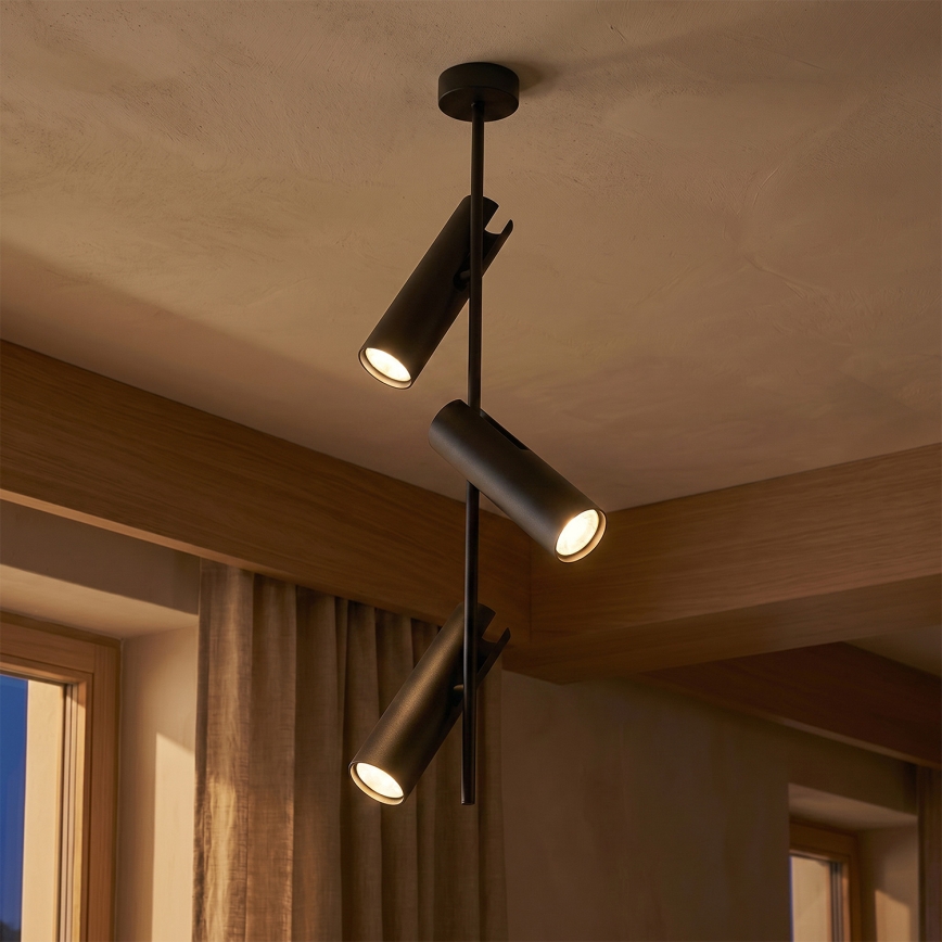 BRILAGI - LED RGBW димувана люстра на штанзі BRANCH 3xGU10/6,5W/230V 2700-6500K чорна