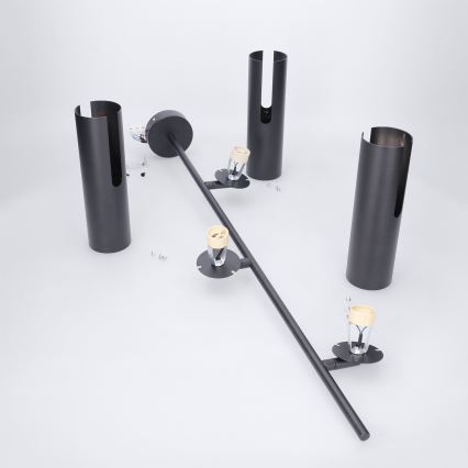 BRILAGI - LED RGBW димувана люстра на штанзі BRANCH 3xGU10/6,5W/230V 2700-6500K чорна