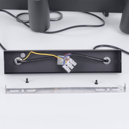 BRILAGI - LED RGBW регульована люстра на тросі SELE 6xGU10/6,5W/230V 2700-6500K чорна + пульт дистанційного керування