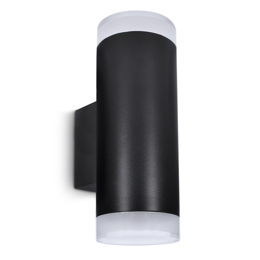 Brilagi - LED RGBW диммируемый наружный настенный светильник MATERA 2xGU10/4,8W/230V 3000K IP54 черный + пульт дистанционного управления