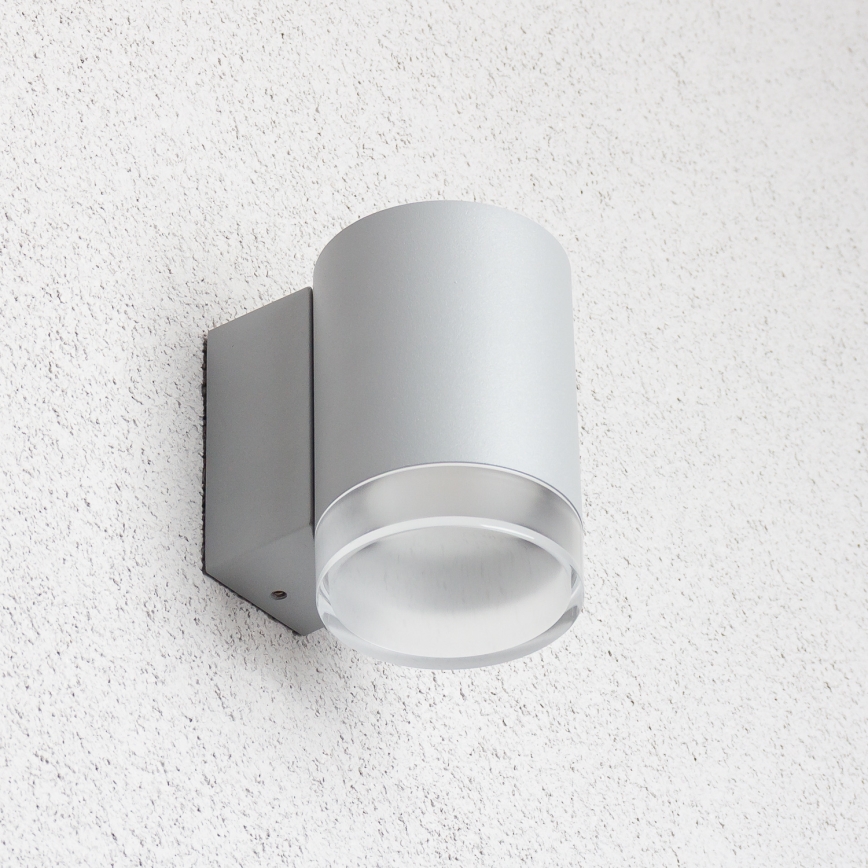Brilagi - Диммируемый уличный настенный светильник LED RGBW MATERA 1xGU10/4,8W/230V 3000K IP54 серый + пульт дистанционного управления