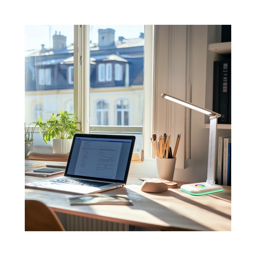 BRILAGI - LED RGBW регульована настільна лампа MODO LED/7W/5V 3000/4000/6500K біла