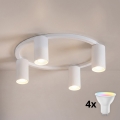 BRILAGI - LED RGBW стельовий світильник SELE 4xGU10/6,5W/230V 2700-6500K, з регульованою яскравістю, білий