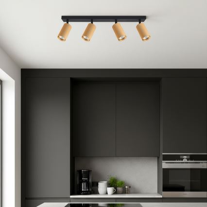 Brilagi - LED RGBW точковий світильник SELE MODERN з регулюванням яскравості 4xGU10/4,8W/230V 3000K золотистий + пульт дистанційного керування