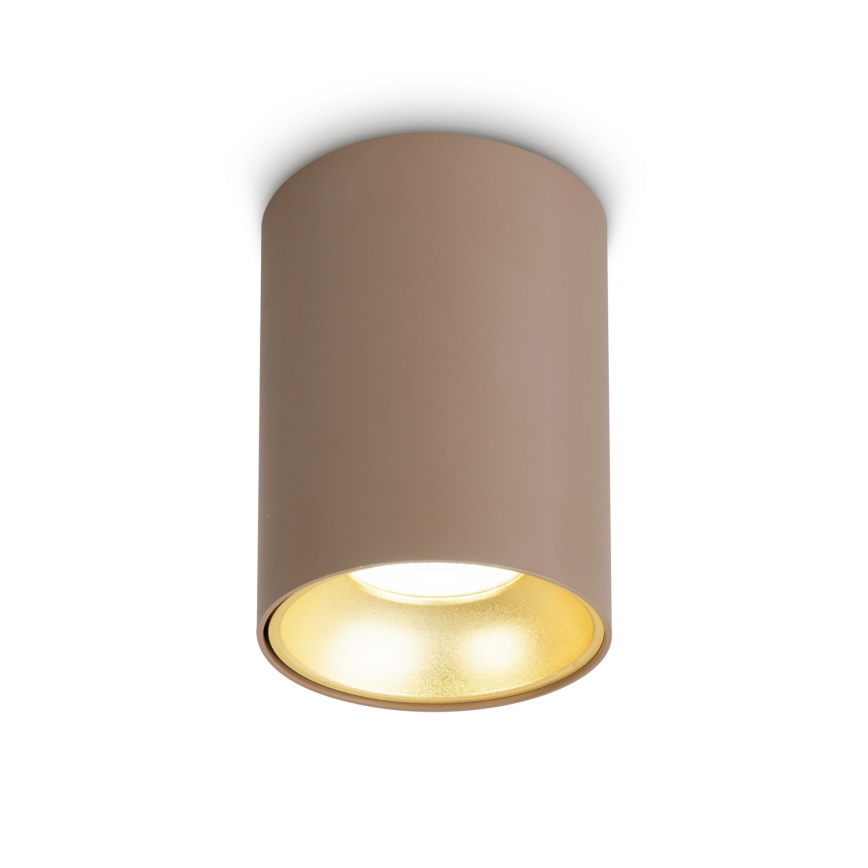 BRILAGI - LED RGBW затемнюваний точковий світильник TRINE 1xGU10/4,8W/230V 3000K бежевий/золотий + пульт дистанційного керування