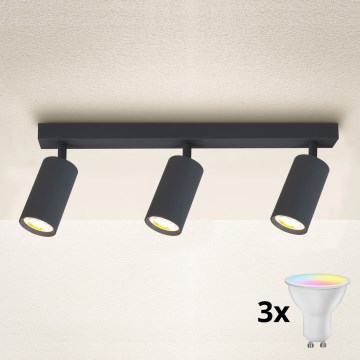 Brilagi - LED RGBW точковий світильник з регулюванням яскравості SELE 3xGU10/6W/230V 3000K антрацит