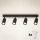 Brilagi - LED RGBW точковий світильник з регулюванням яскравості SELE 4xGU10/4,8W/230V 3000K чорний + пульт дистанційного керування