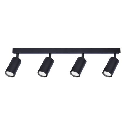Brilagi - LED RGBW точковий світильник з регулюванням яскравості SELE 4xGU10/4,8W/230V 3000K чорний + пульт дистанційного керування