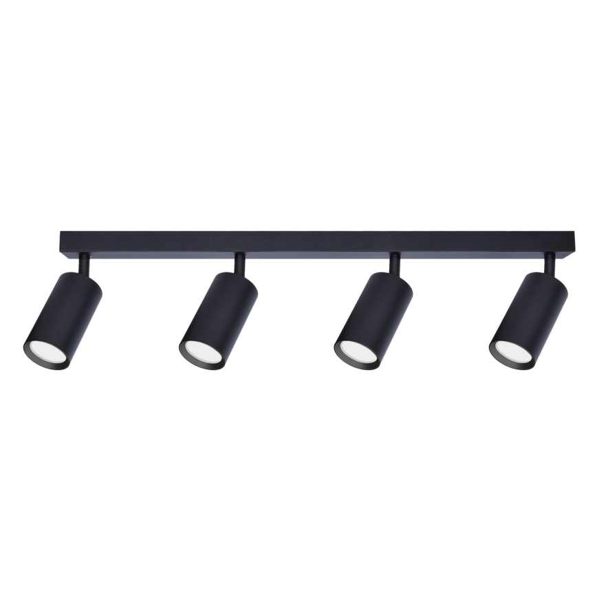 Brilagi - LED RGBW точковий світильник з регулюванням яскравості SELE 4xGU10/6W/230V 3000K чорний + пульт дистанційного керування