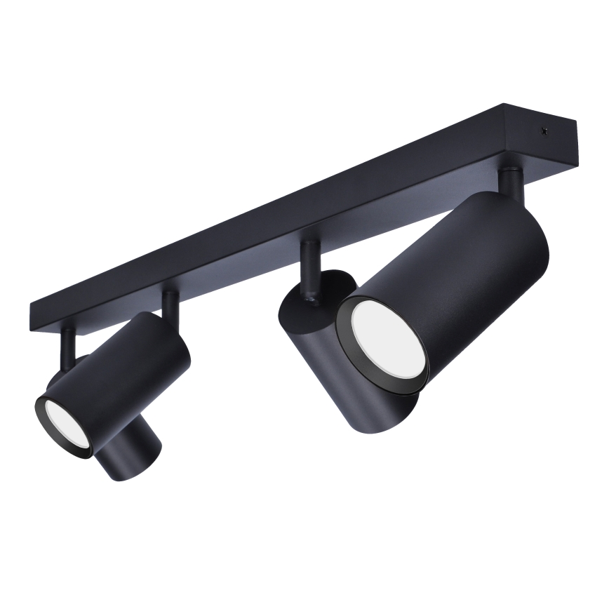 Brilagi - LED RGBW точковий світильник з регулюванням яскравості SELE 4xGU10/6W/230V 3000K чорний + пульт дистанційного керування