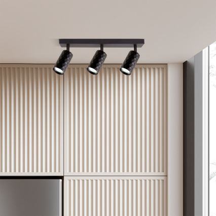 Brilagi - LED RGBW затемнюваний точковий світильник SELE DIAMANT 3xGU10/6W/230V 3000K Wi-Fi чорний