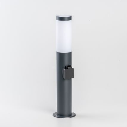 BRILAGI - LED RGBW диммируемая уличная лампа с розеткой ELIA 1xE27/6,5W/230V 2700-6500K IP44 Wi-Fi 50 cm антрацит