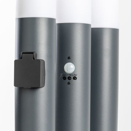 BRILAGI - LED RGBW диммируемая уличная лампа с розеткой ELIA 1xE27/6,5W/230V 2700-6500K IP44 Wi-Fi 50 cm антрацит