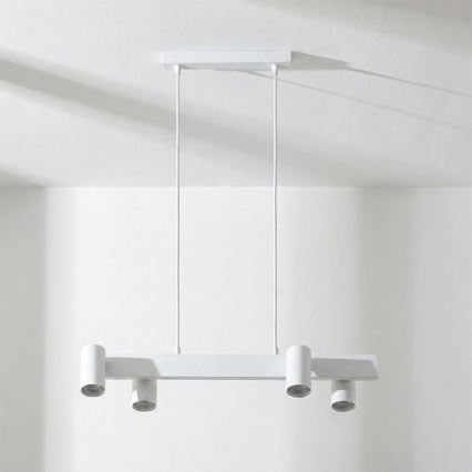 BRILAGI - LED RGBW люстра на тросі SELE з регулюванням яскравості 4xGU10/6,5W/230V 2700-6500K біла