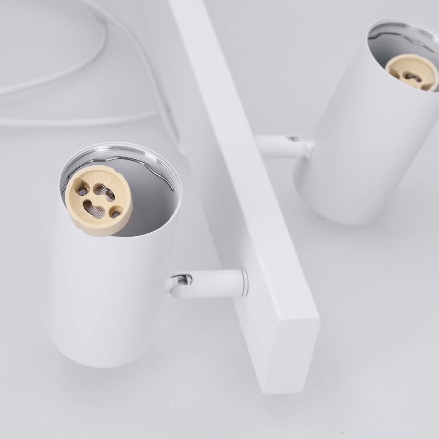 BRILAGI - LED RGBW люстра на тросі SELE з регулюванням яскравості 4xGU10/6,5W/230V 2700-6500K біла