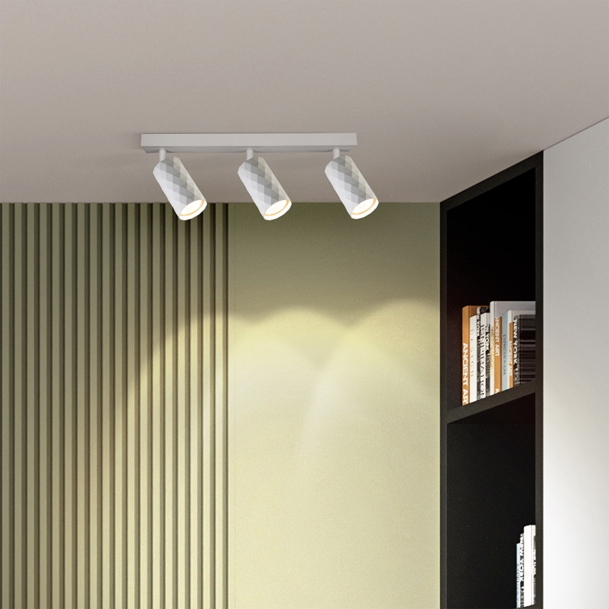 Brilagi - LED RGBW димувальний точковий світильник SELE DIAMANT 3xGU10/4,8W/230V 3000K білий + пульт дистанційного керування
