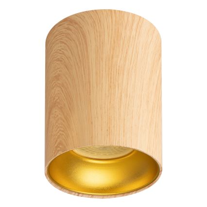 Brilagi - LED RGBW димований точковий світильник TRINE 1xGU10/30W/230V 2700-6500K Wi-Fi, декор під дуб