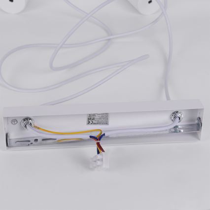 BRILAGI - LED RGBW люстра з регульованою яскравістю на тросі SELE 6xGU10/6,5W/230V 2700-6500K біла + пульт дистанційного керування