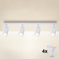 Brilagi - LED RGBW затемнюваний точковий світильник SELE 4xGU10/6W/230V 3000K білий