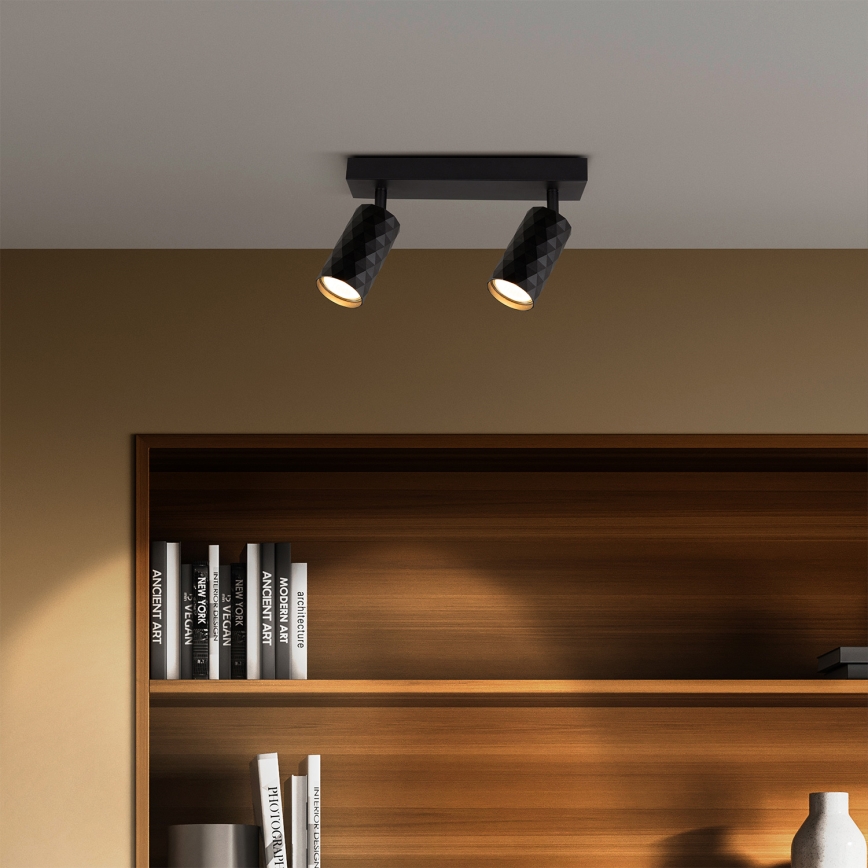 Brilagi - LED RGBW точковий світильник з регулюванням яскравості SELE DIAMANT 2xGU10/6,5W/230V 2700-6500K Wi-Fi чорний