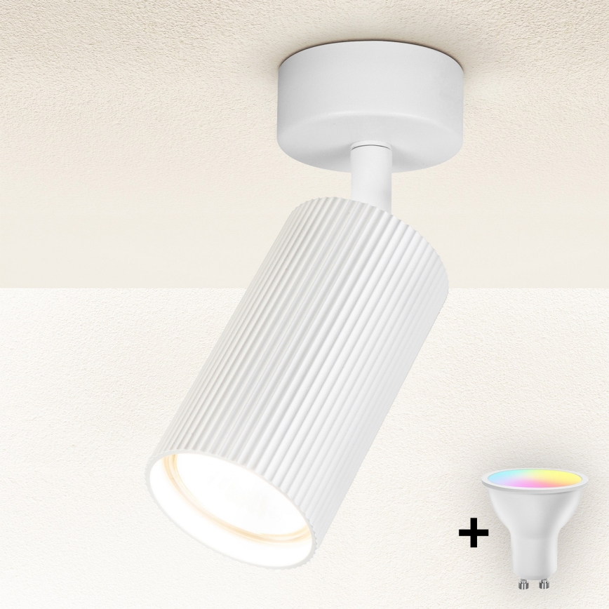 Brilagi - LED RGBW затемнюваний точковий світильник SELE MODERN 1xGU10/4,8W/230V 3000K білий + пульт дистанційного керування