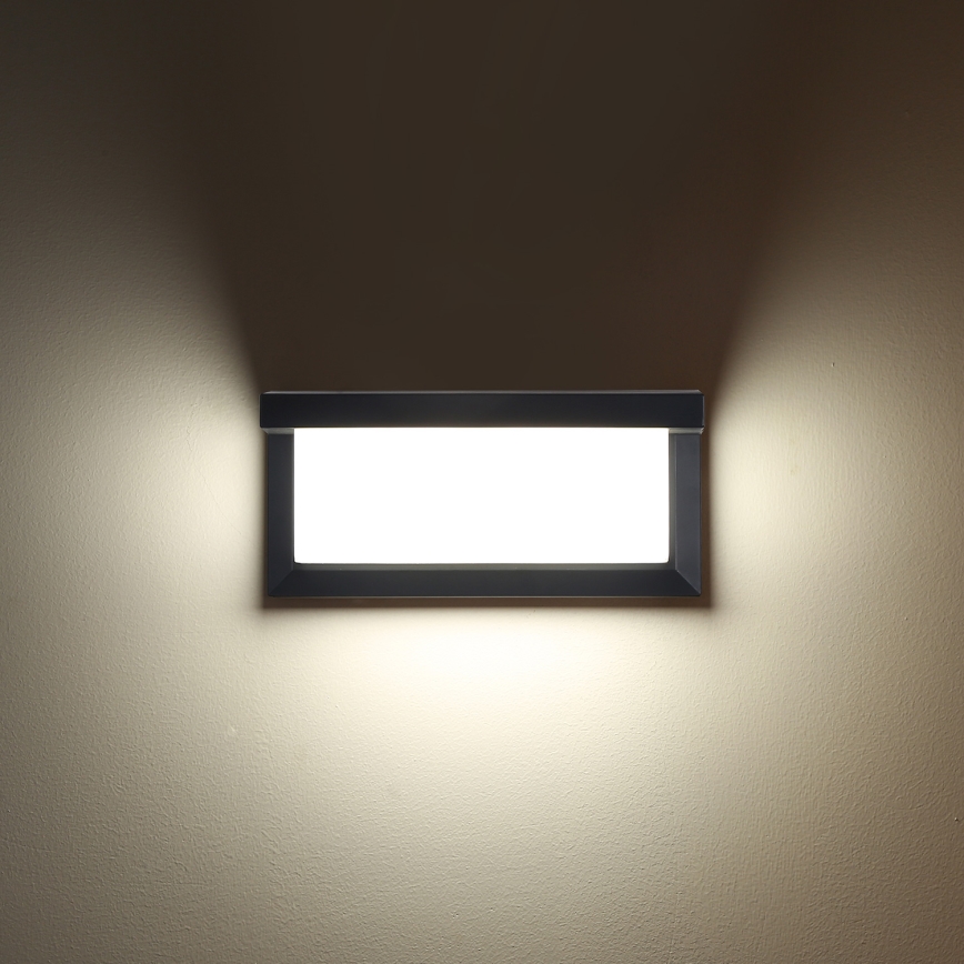 Brilagi - LED RGBW димований зовнішній настінний світильник BRICKY 1xE27/9W/230V 2700-6500K антрацит IP54