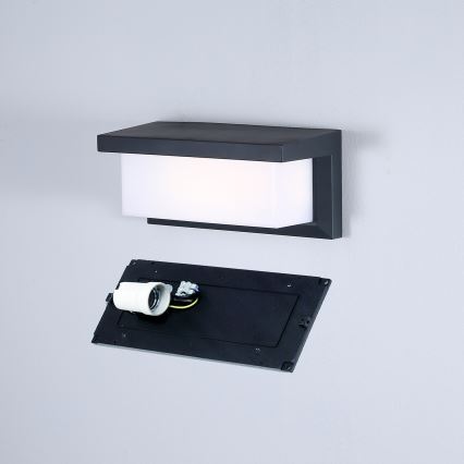 Brilagi - LED RGBW димований зовнішній настінний світильник BRICKY 1xE27/9W/230V 2700-6500K антрацит IP54