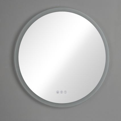 Brilagi - LED RGBW Дзеркало для ванної з підігрівом CLARA PRO LED/18,5Вт/230В діам. 60 см IP44 CRI 90 з регулюванням яскравості + CCT