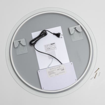Brilagi - LED RGBW Дзеркало для ванної з підігрівом CLARA PRO LED/18,5Вт/230В діам. 60 см IP44 CRI 90 з регулюванням яскравості + CCT
