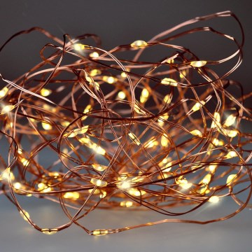 Brilagi - LED Різдвяна гірлянда 100xLED/3xAA 10m теплий білий