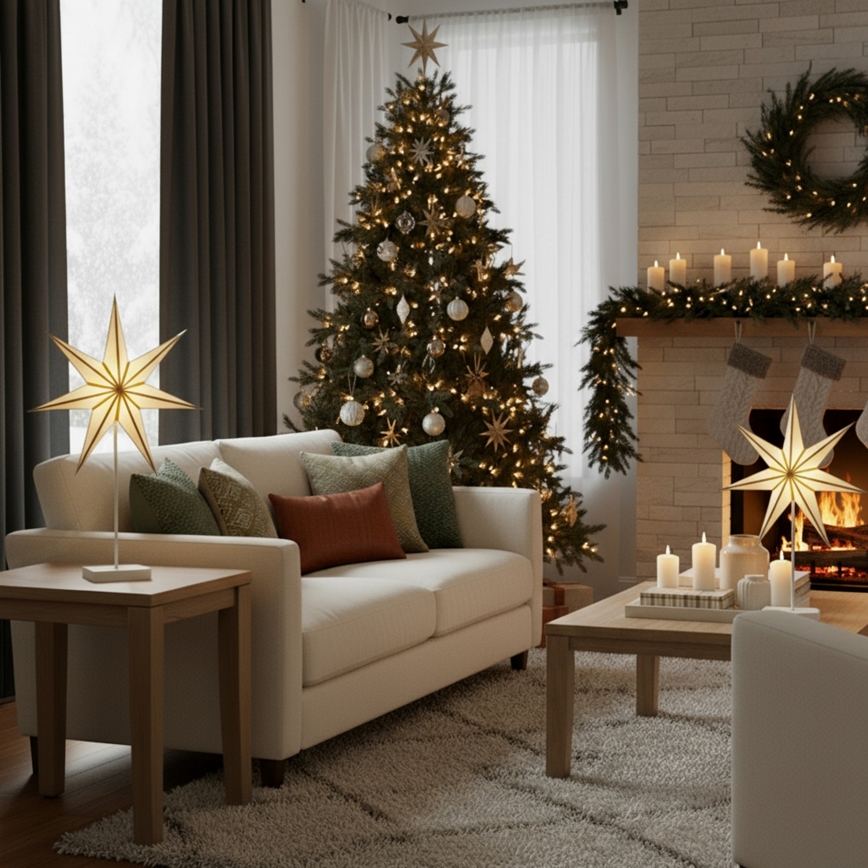 Brilagi - LED різдвяна прикраса LED/3xAA 66x40 cm зірка