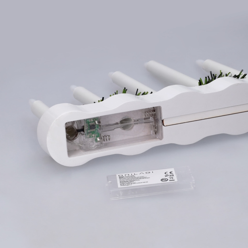 BRILAGI - LED Різдвяний свічник 7xLED/2xAA білий