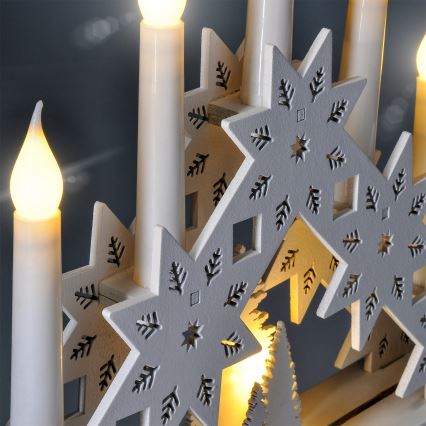 BRILAGI - LED рождественский подсвечник 5xLED/2xAA белый