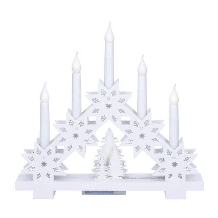 Brilagi - LED рождественский подсвечник 5xLED/2xAA