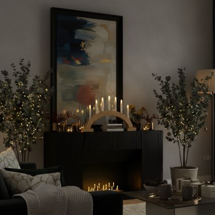 Brilagi - LED Рождественский подсвечник 7xLED/2xAA 28x45 см