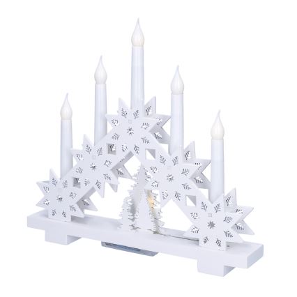 Brilagi - LED рождественский подсвечник 5xLED/2xAA