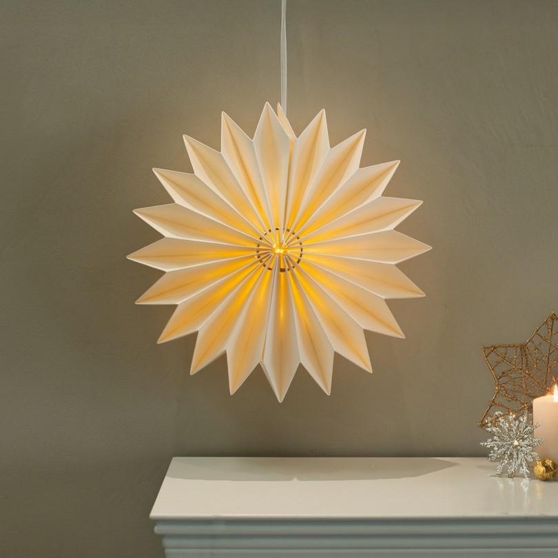 Brilagi - LED рождественское украшение LED/2xAA 32 см снежинка