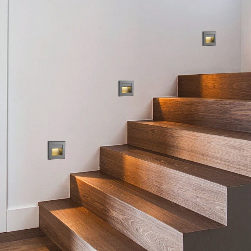 Brilagi - LED сходовий світильник STEP LIGHT LED/1,5 Вт/230 В IP44 антрацит