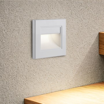 Brilagi - LED сходовий світильник STEP LIGHT LED/1,5W/230V IP44 білий