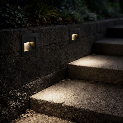 Brilagi - LED сходовий світильник STEP LIGHT LED/1,5W/230V IP44 чорний
