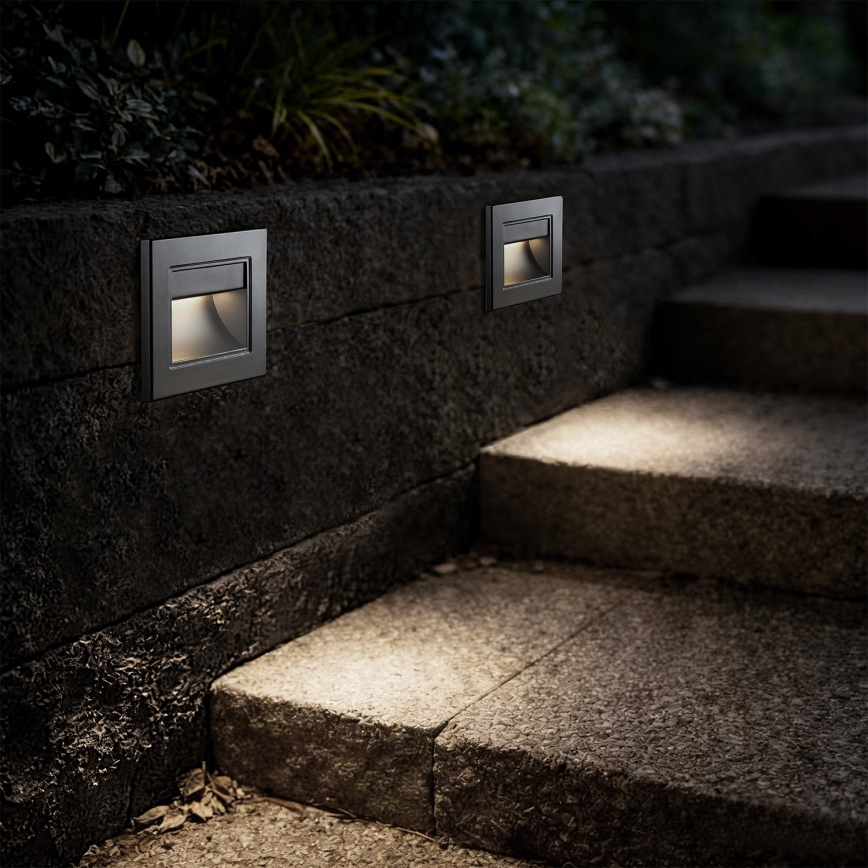 Brilagi - LED сходовий світильник STEP LIGHT LED/1,5W/230V IP44 сріблястий