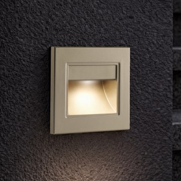 Brilagi - LED сходовий світильник STEP LIGHT LED/1,5W/230V IP44 золотистий
