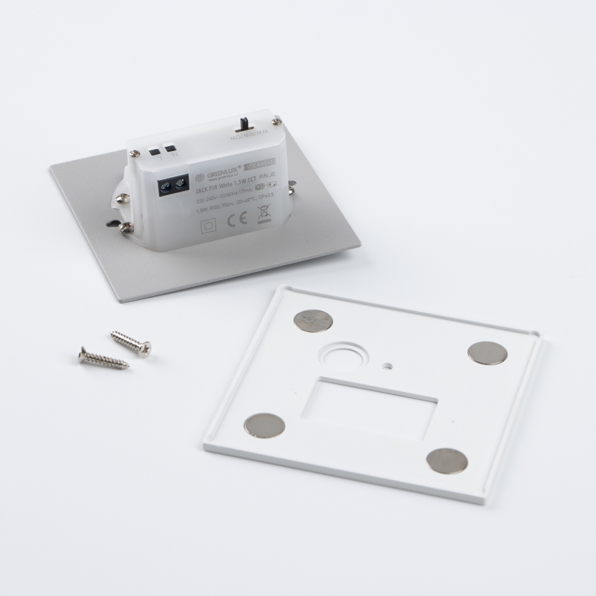 Брілагі - ЛЕД сходовий світильник з датчиками руху та сутінків ДЖЕК ЛЕД/1,5Вт/230В 3000/4000/6500К білий