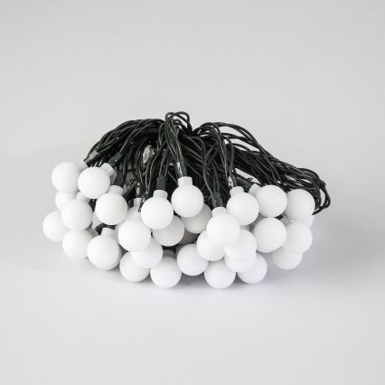 Brilagi - солнечная декоративная LED-гирлянда BUBBLE, 50 светодиодов / 8 режимов, 7 м, IP65, тёплый белый, 600 mAh