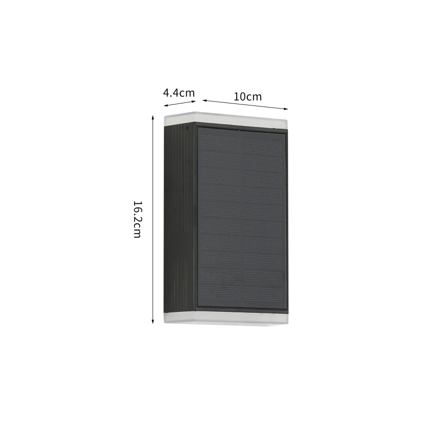 Brilagi - Светодиодный солнечный настенный светильник SUN GUARD LED/2W/3,7V 2000 мАч IP45