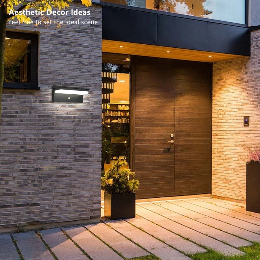 Brilagi - Светодиодный солнечный настенный светильник с датчиком SUN SENSE LED/10W/3,7V 4000 mAh IP44