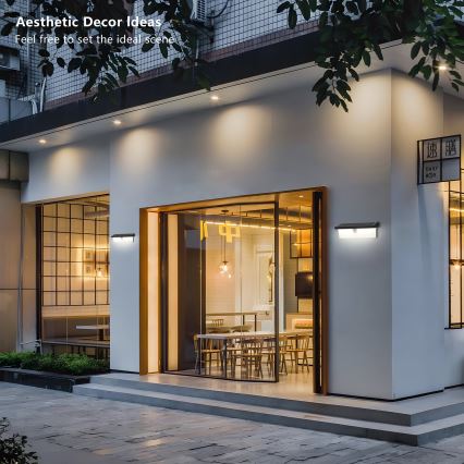 Brilagi - Светодиодный солнечный настенный светильник с датчиком SUN RAY LED/6W/3,7V 2200 mAh IP44