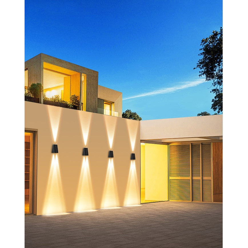 Brilagi - LED сонячний настінний світильник PYRAMID LED/2W/3,2V 1300 mAh IP54